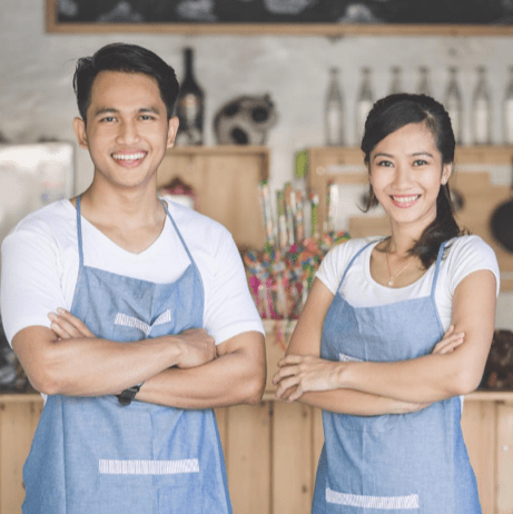 motivated restaurant atendants
